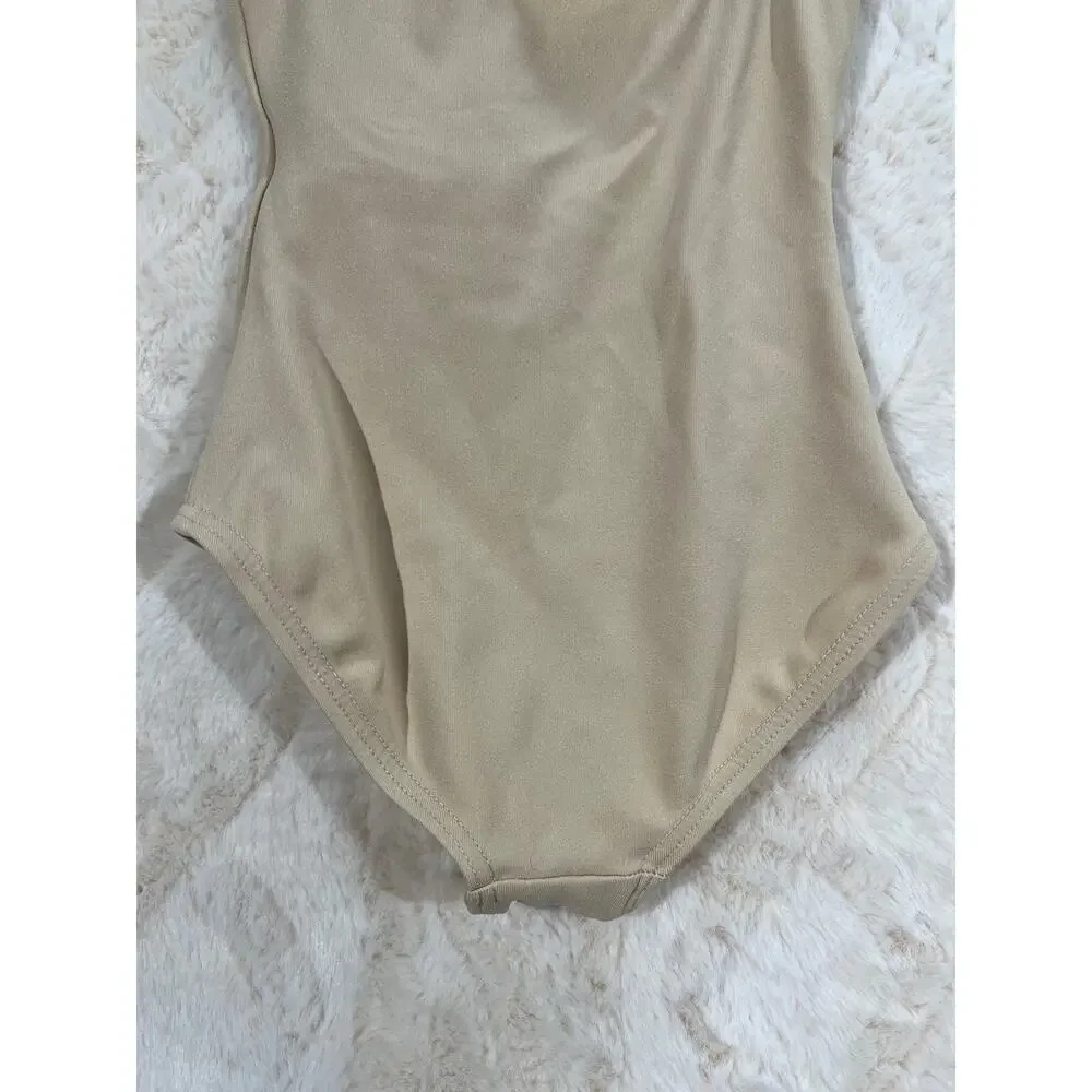 Capezio Girls Nude Ballet Leotard Child Small Dance Gymnastics EUC
